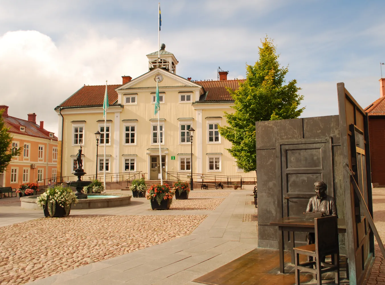 Turistbyrån i Vimmerby, beläget på Vimmerbys torg. 