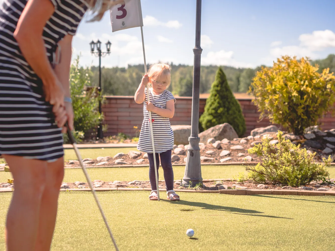 Äventyrsgolf på Björkbackens område