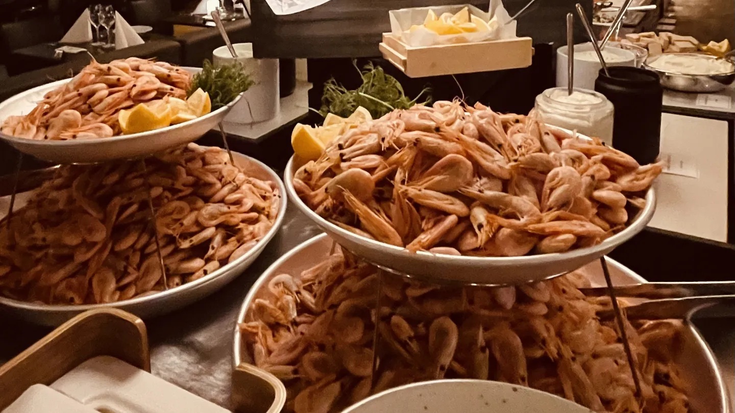 Räkfrossa på Karaktärshotellets Kök & Scen