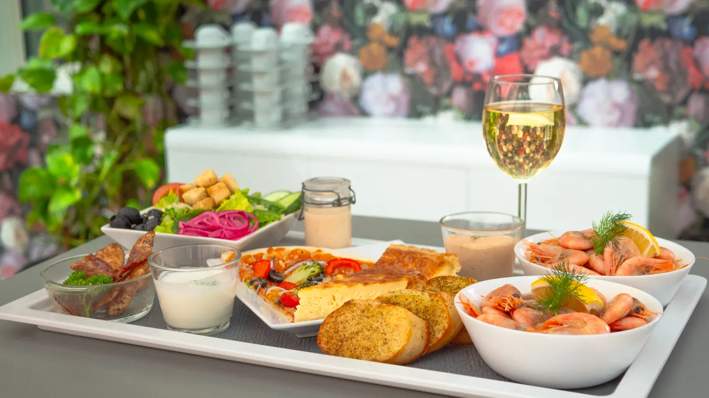 Räkbricka på Karaktärshotellet