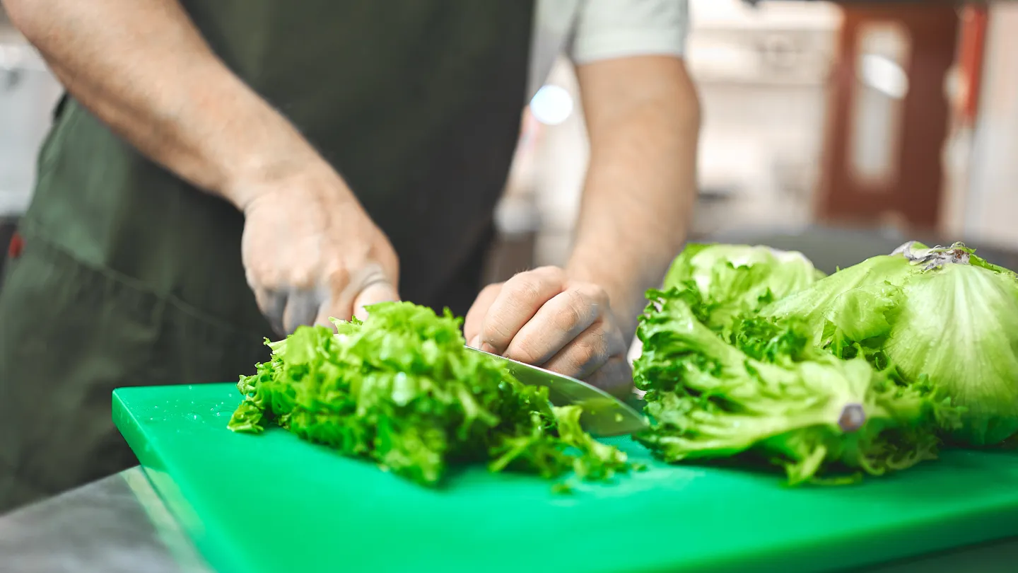 I köket i restaurangen Kök & scen
