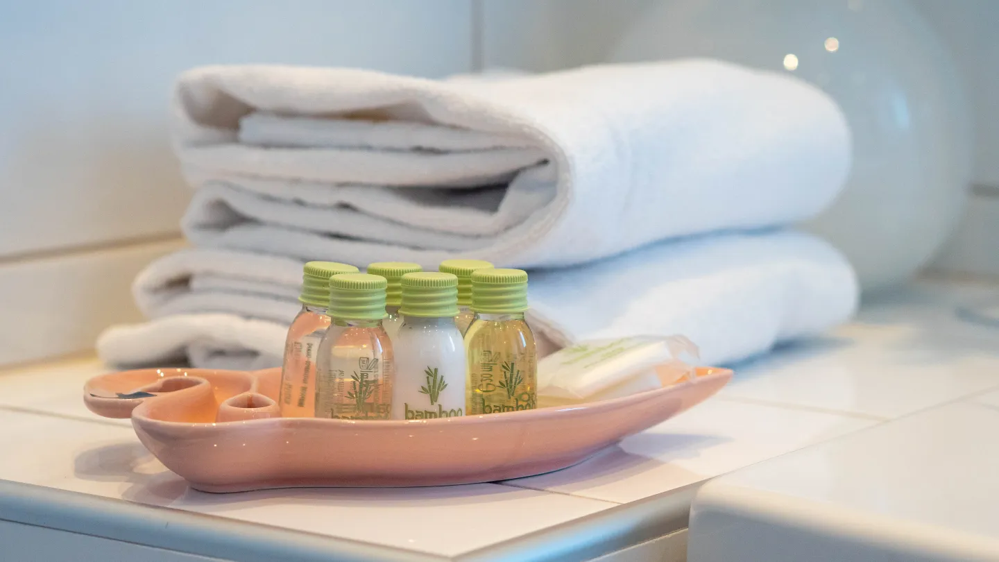 Svit på Karaktärshotellet, badrum